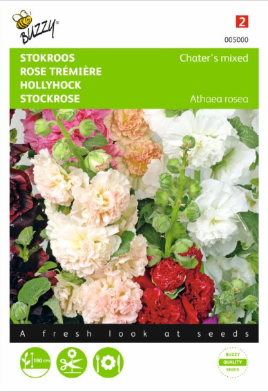 Stockrose Chaters Mix (Alcea rosea) 55 Samen BU